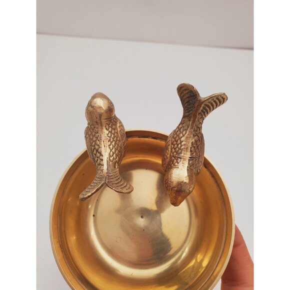 Vintage 1950s / BRASS SOAP DISH / Solid Brass Soap Holder Soap Dispenser Vintage - Picture 7 of 10